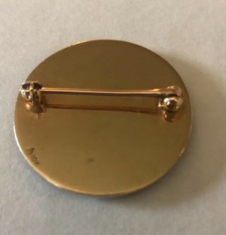 ST John’s McNamara School of Nursing Badge 10k Gold Enamel Pin 10.  2 Grams 2