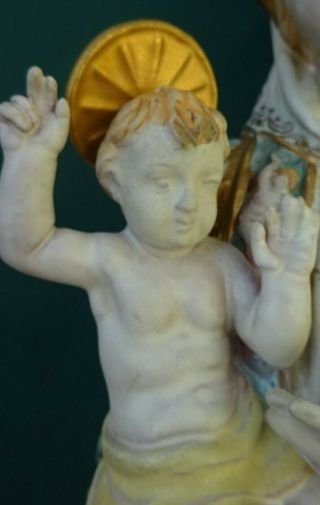 Large Madonna & Child Italian Pottery Figure Professor Eugenio Pattarino c1950 ' s 3