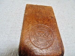 Los Angeles Steamship Co Lassco Leather Pass Note Pad Holder