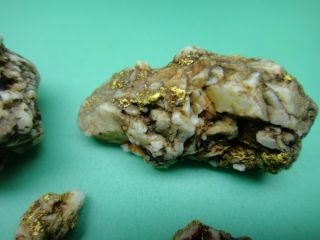 Old group California Gold Quartz natural nuggets in pouch 43.  6 grams (28.  0 dwt) 5