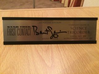 Star Trek First Contact Mark IX Science Tricorder Brent Spiner Signature Ed EFX 9