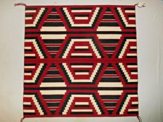 NAVAJO NAVAHO Indian 3rd Phase Chief ' s Rug/Weaving.  Cond.  NR 3