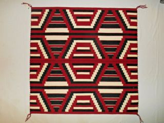 NAVAJO NAVAHO Indian 3rd Phase Chief ' s Rug/Weaving.  Cond.  NR 4