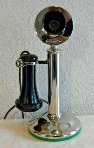 Wired To Work - Western Electric Model 20 - A Nickel Plated Non Dial Candlestick