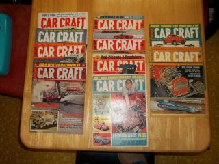 10 Vintage Car Craft Magazines - 1964 - Almost Complete Year - Vg Cond.