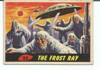 1962 Topps Bubbles Mars Attacks Card 23 The Frost Ray Vg/vg,