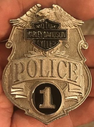 Harley Davidson Police Badge Classic Factory Hd Motorcycle Jacket Vest Hat Pin