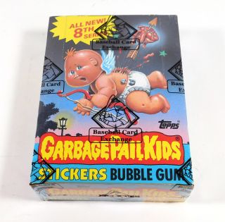1987 Topps Gpk Garbage Pail Kids Series 8 Box (48 Packs) Non X - Out Bbce Wrapped