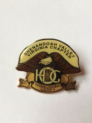 Shenandoah Valley Virginia Harley Owners Group Hog Chapter Member Vest Pin