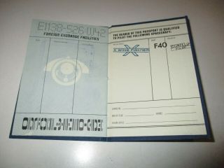 Star Wars,  TESB 1979 Authentic INTERGALACTIC PASSPORT Stamped and Numbered 0243 10