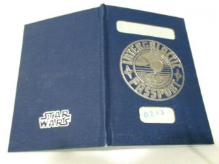 Star Wars,  Tesb 1979 Authentic Intergalactic Passport Stamped And Numbered 0243