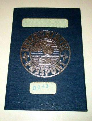 Star Wars,  TESB 1979 Authentic INTERGALACTIC PASSPORT Stamped and Numbered 0243 2