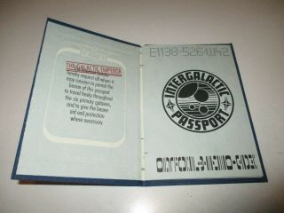 Star Wars,  TESB 1979 Authentic INTERGALACTIC PASSPORT Stamped and Numbered 0243 8