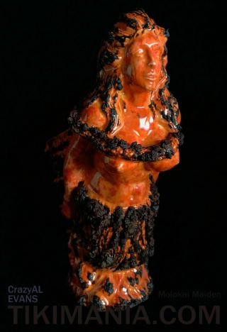 Crazy Al Molokai Maiden Mai Kai Tiki Mug Artproof With Real Lava Signed & Dated