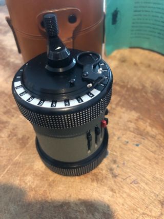 Curta Type II Mechanical Calculator with metal case Instructions 4