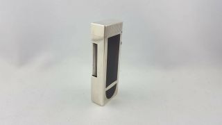 Dunhill Rollagas ' 98 Pipe Lighter Silver Plated & Lacquer boxed - Serviced 3