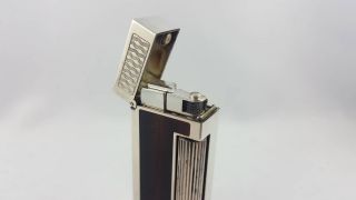 Dunhill Rollagas ' 98 Pipe Lighter Silver Plated & Lacquer boxed - Serviced 6
