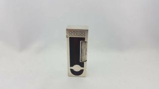 Dunhill Rollagas ' 98 Pipe Lighter Silver Plated & Lacquer boxed - Serviced 7