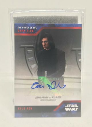 2019 Sdcc Topps Star Wars Power Of The Darkside Set With Adam Driver Autograph