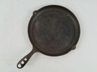 Pre - Griswold Erie No.  8 Cast Iron 729 Shallow Skillet W/ Heat Ring