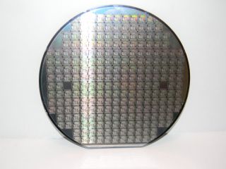 6 " Silicon Wafer: 1996 Amd 80c188 Soc (system On A Chip) Pcnet - Mobile Wlan Mac