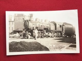 Chesapeake & Ohio Railway Railroad Locomotive 972 Antique Photo Richmond Indiana