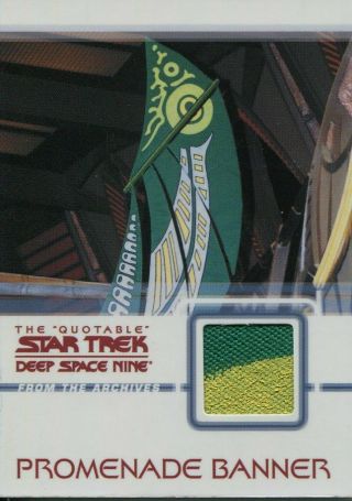 Star Trek Deep Space Nine Quotable Prop Card C21 Promenade Banner