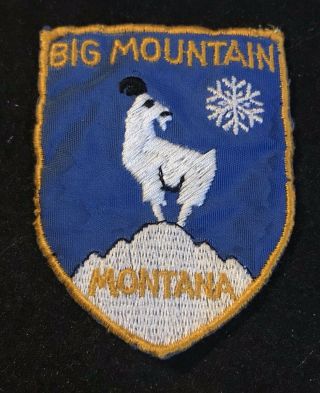 Big Mountain Now Whitefish Vintage Ski Patch Montana Souvenir Travel