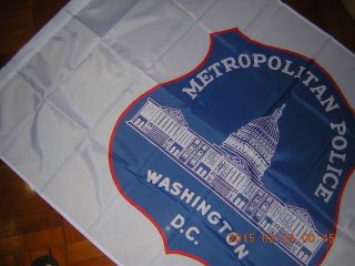 Flag Of Washington Dc District Of Columbia Metropolitan Police Ensign Usa Us 3x5