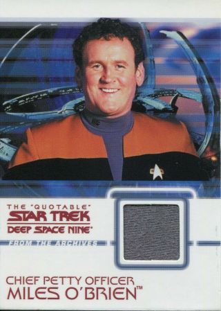 Star Trek Deep Space Nine Quotable Costume Card C6 Miles O 