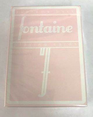 Pink Fontaines Playing Cards By Zach Mueller Virts Cardistry Limited