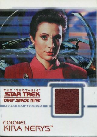 Star Trek Deep Space Nine Quotable Costume Card C2 Kira Nerys