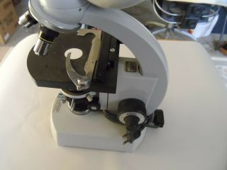 RARE CARL ZEISS MADE IN GERMANY 58 - 9902 MICROSCOPE WITH OBJECTIVES 5