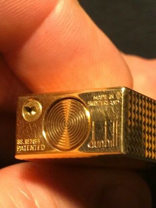 Dunhill Rollagas Golden Hobnail Pipe Lighter 10