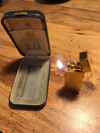 Dunhill Rollagas Golden Hobnail Pipe Lighter 11