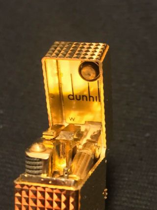 Dunhill Rollagas Golden Hobnail Pipe Lighter 12