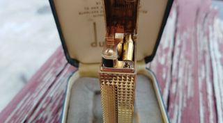 Dunhill Rollagas Golden Hobnail Pipe Lighter 2