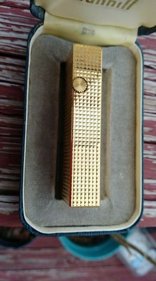Dunhill Rollagas Golden Hobnail Pipe Lighter 5