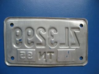 1996 Tennessee Motorcycle License Plate ZL3299 2