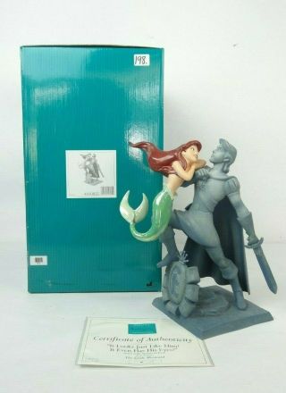 Disney Wdcc 4010835 Ariel With Prince Eric Statue It Looks Just Like Him W/coa