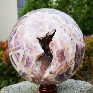 12.  8lb Natural Dream Amethyst Crystal Ball Decorative Quartz Sphere Gemstone