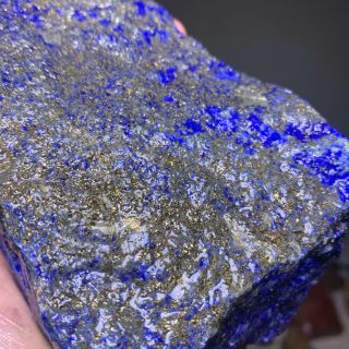 AAA TOP QUALITY SOLID LAPIS LAZULI ROUGH 3 LB - FROM AFGHANISTAN 5
