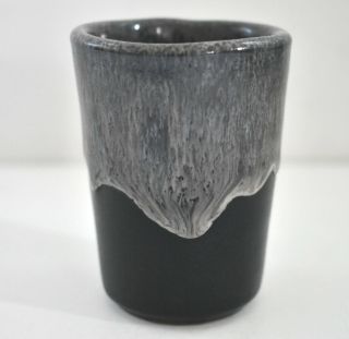 Death Wish Coffee Shot Glass 2015 Grey Black Deneen Pottery 3