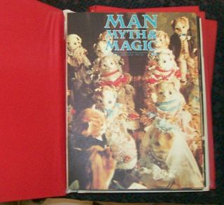 Vintage Man Myth & Magic - 3 Red Binders,  Issues 1 to 19,  21,  22,  23,  25 to 44 2