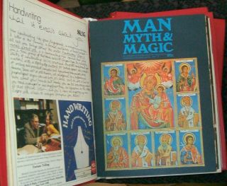 Vintage Man Myth & Magic - 3 Red Binders,  Issues 1 to 19,  21,  22,  23,  25 to 44 5
