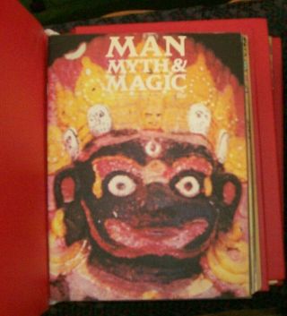 Vintage Man Myth & Magic - 3 Red Binders,  Issues 1 to 19,  21,  22,  23,  25 to 44 6