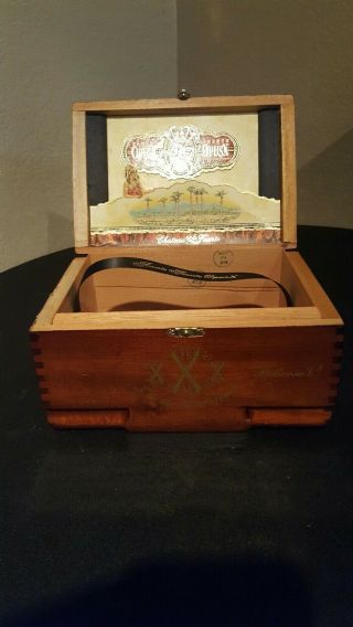 Arturo Fuente Opus X Belicoso Empty Wooden Cigar Box