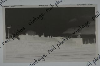 Railroad Negative Photograph Cnr Canadian National Steam 4 - 8 - 2 6010 Winnipeg Man