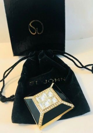 Full/unused Rare 1995 " St.  John " Powder/perfume Compact - - Rare