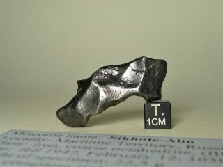 meteorite Sikhote - Alin,  Russia,  complete regmaglypted individual 27,  8 g 3